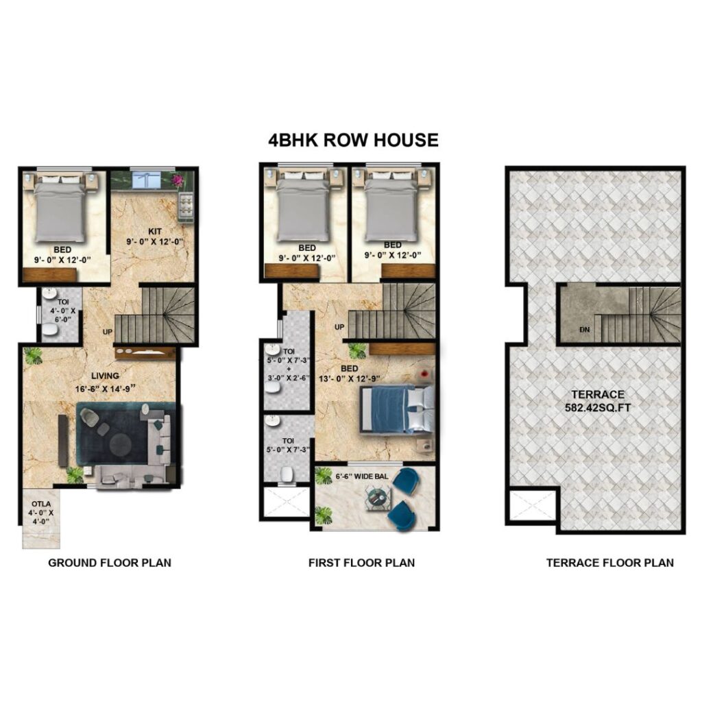 Indraprasth Villa 4BHK Row